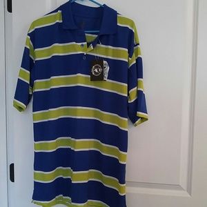 Brooklyn Unlimited BLUE/LIME Polo Shirt XL